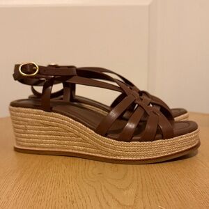 PAIGE Jill Ankle Strap Espadrille Platform Wedge Sandal (Women)